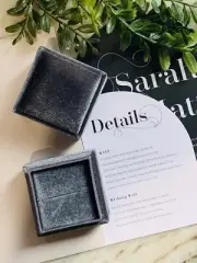 Wedding Ring Box Single Slot Velvet Engagement Proposal Gift Ring Bearer