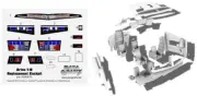 1/48 2001 Space Odyssey: Aries 1B Lunar Shuttle Cockpit Resin & Decal Set for MO