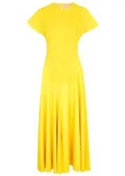 Roksanda Adriana Midi Dress - Yellow - 12 12