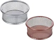 COHEALI Colorful Paper Clip Baskets Desktop Mesh Holders for Office Holders Desk Organizers for Sundries