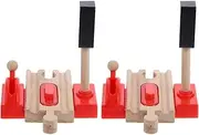 Train Station Toy Wooden Train Track Accessories Model Railway Educational Boys and Girls Plaything Snap Together