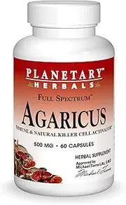 Agaricus Extract Full Spectrum Capsules, 500 mg, 60 Count