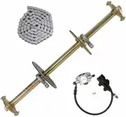 810mm Rear Axle Kit 428 Sprocket Chain Hub Brake Golf ATV Cart bike GoKart Trike