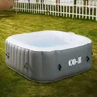 2-6 Adults Portable Inflatable Spa Hot Tub Outdoor Bath Pool w Massage Jets,CO-Z
