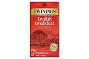 Twinings, Pure Black Tea, English Breakfast, 25 Tea Bags, 1.76 oz (50 g)