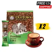 Old Town White Coffee 3 in 1 Instant Coffee Hazelnut Flavoured 2 Packs Halal