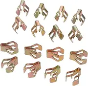 HDVCRNBAVW 20pcs Instrument Panel Snaps Clips U-Word CD Panel Fastener Universal CD Panel Snaps Radios Buckle Metal Rivets Fasteners and Clips(B)