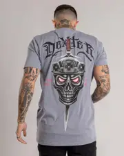 [Dexter] Dexter Men's Reigning Dead T-Shirt in Grey Acid Size 2XL 2XL Grey Acid