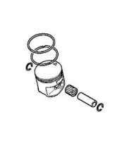 Piston Diameter 50 MM Chainsaw Models MS400 Original Stihl 11400302014