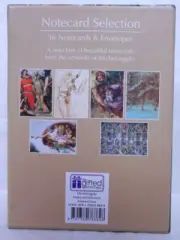 Michelangelo Notecard Selection - Total of 36 Cards & Envelopes - 6 Paintings