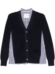 [sacai] cotton cardigan 2 Blue