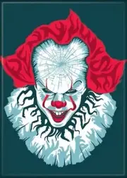 STEPHEN KING'S IT CHAPTER 2 PENNYWISE ON TEAL ATA-BOY MAGNET NEW