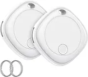 Air Tag-2 Pack, Bluetooth Tracker Item Finder Works with Apple Find My APP (iOS Only), Air Tags with Lanyard/Key Ring, Key Finder for Bags, Luggage, Wallets, Backpack, Suitcases,