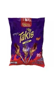 Takis Lollipop Vero Fuego Chamoy w/ Chili Powder Dip Candy 20 Pieces