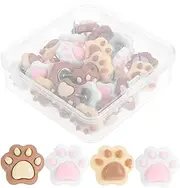 jojofuny 30PCS Cute Dog Paw Push Pins for Cork Board Decorative Animal Thumb Tacks for Desk Decor for Women Whimsical and Map Pins for Travel Map and Bulletin Board