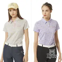 在飛比找PChome24h購物優惠-【Lynx Golf】女款純棉雙絲光面料滿版鳥類剪影印花短袖