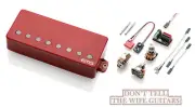 EMG 57-8H RED 8 STRING ACTIVE SOLDERLESS HUMBUCKER GUITAR BRIDGE PICKUP & WIRING