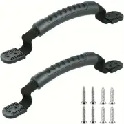2 Pcs Black Kayak Canoe Boat Side Mount Carry Handles Paddle Park Kayak Handles