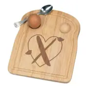 Letter X Heart Alphabet Breakfast Dippy Egg Cup Board Valentines Day Love