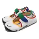 【NIKE 耐吉】忍者鞋 Wmns Air RIFT BR 女鞋 白 彩色滾邊 分趾 運動涼鞋 魔鬼氈 休閒鞋(FB8864-112)