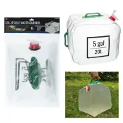 20L Collapsible Water Container Camping Water Storage Carrier Foldable Portable
