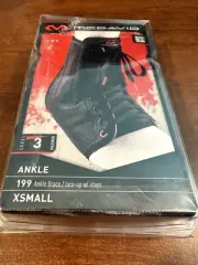 McDavid 199 Ankle Brace Lace-Up Adult XS Level 3 Black 6-7 Shoe Size Brand New
