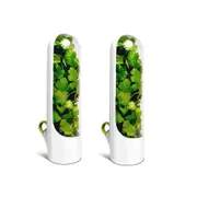 2pcs Capsule Case -keeping Box Cup Type Food Storage Container Vegetable Preservation For Dill Cori
