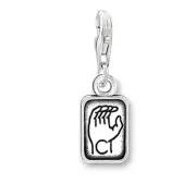 Sign Language Charm Pendant for Bracelets or Necklaces "C"