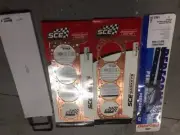 sbc 350 copper titan head gaskets pair new sealed