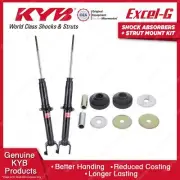 2 Rear KYB Shock Absorbers Strut Mount Kit for Honda Prelude BA8 BB1 BB2 BB5 BB6 (for: Honda)