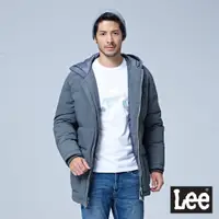 在飛比找蝦皮商城優惠-Lee 連帽羽絨外套 男 深灰 70%羽絨 30%羽毛 Mo