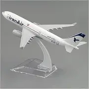 Replica Pre-Build Aircraf Diecast Metal1/400 Scale for Alloy Aircraft Airbus A330Iran 16cm Plane Model Decoration Collection Collection Gift Display