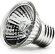 Reptile Heat Lamp Rotating Reptile Light Bracket with Clamp A/UVB Heating Lamp Bulb 25W/50W/75W for Turtle S Snake Plants Silver Sunlight 25W
