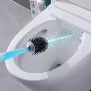 New Type Of Silicone Toilet Brush No Dead Ends Senior Household Brush Wall-Mount