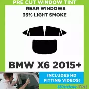 Pre Cut Window Tinting Film for BMW X6 2015+ 35% Light Rear Car Tint Kit Tint