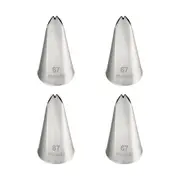 4x Mondo Stainless Steel #67 Leaf Piping Tip Icing Cake Decorating Nozzle Silver