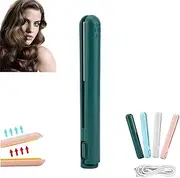 DGTYBHR Mini Dual-Purpose Curling Iron, 2 in 1 Portable Hair Straightener, Ceramic Mini Hair Curler, Travel Curling Iron, 17 cm x 0.2 cm