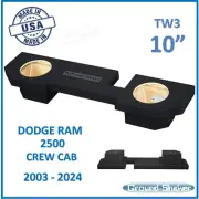 2003 - 2024 Dodge Ram 2500 Crew Cab 8" Dual Sub Box Subwoofer Enclosure