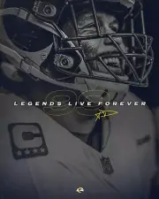 Aaron Donald Black & White Retirement Los Angeles Rams 8x10 NFL Football Photo
