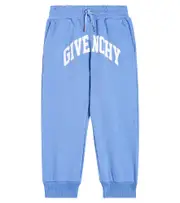 [Givenchy Kids] Givenchy Kids Logo cotton-blend jersey sweatpants Y 14 blue