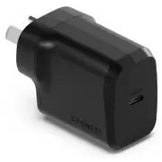 Cygnett PowerPlus 25W USB-C PD Fast Wall Charger Black Palm-Size, Portable [CY4735PDWCH]