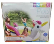 Intex Pool Mystic Unicorn Large Inflatable Spray Pool 107" X 76" X 41" Ages 2+