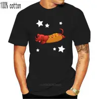 在飛比找蝦皮購物優惠-男士 T 恤 Wiener Hot Dog 臘腸犬卡通新奇 