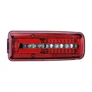 24V LED Truck Left Rear Bumper Tail Light Brake Signal Light for MAN TGX TGS TGL TGM 81252256563 Black Red