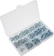 210pcs Sheep Eye Screw S Hooks Plant Eyelet Bolt Fish Hooks Screw Large I Hooks Clamp Gold Plate Screws Rings Belt Screen Door Hook and Latch Chain Making Eyelets Watch Iron Silver