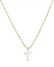 Argento Vivo 14K Plated Cross Necklace