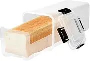RROAD Bread Bin Airtight Bread Bins for Kitchen Counter,to Keep Bread Fresh with Tray, Airtight Bread Box with Lid, BPA free Plastic Bread Loaf