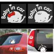 Car styling 3D Cartoon Stickers Baby In Car Warming Car-Sticker Baby on Board Hi