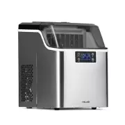 NewAir 45 lb Clear Ice Cube Maker Stainless Steel Self-Cleaning, LCD, 1 Gal Tank