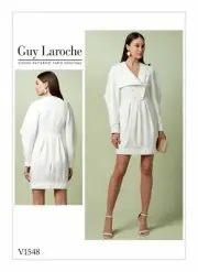 Vogue Designer Dress Guy Laroche #V1548 Sewing Pattern Sz 14-22